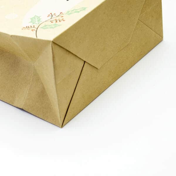 Gift Brown Christmas Paper Bag with Handles - Image 5