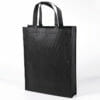 Reusable Folding Black Non Woven Sinch Bag - Image 2