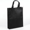Reusable Folding Black Non Woven Sinch Bag - Image 5