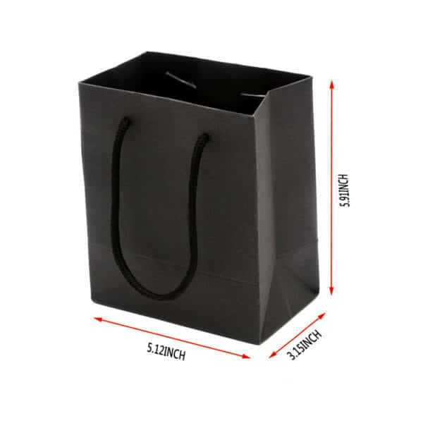 black paper bags wholesale