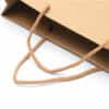Solid Color Brown Paper Bag with Handles - Image 6