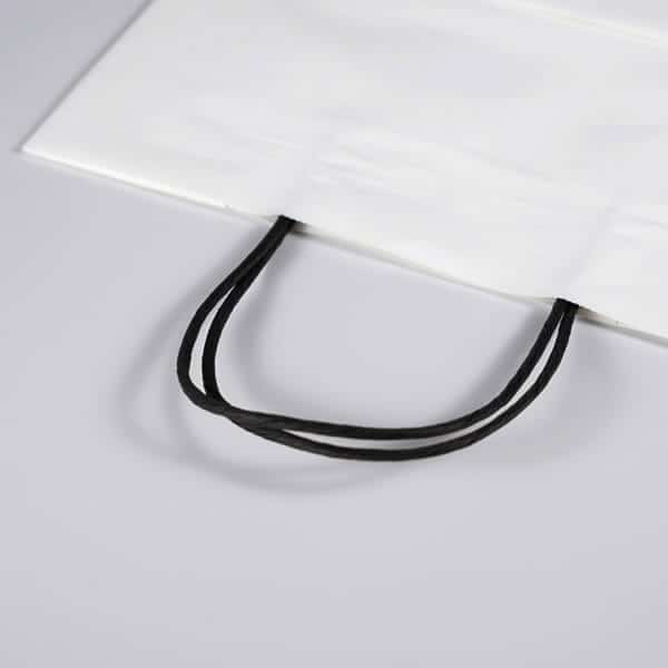 Flat Carrier White Paper Bag - Image 7