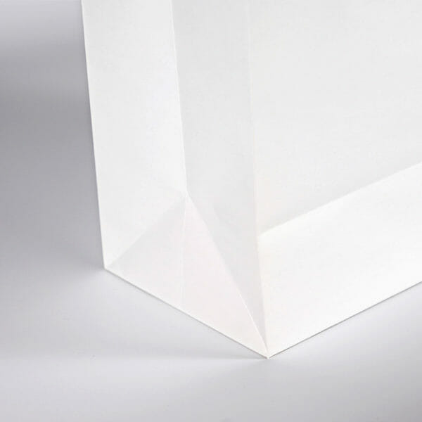 Flat Carrier White Paper Bag - Image 3