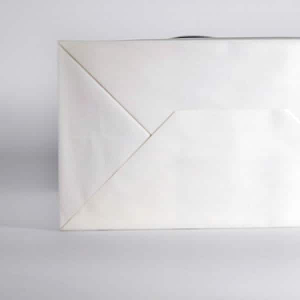 Flat Carrier White Paper Bag - Image 8