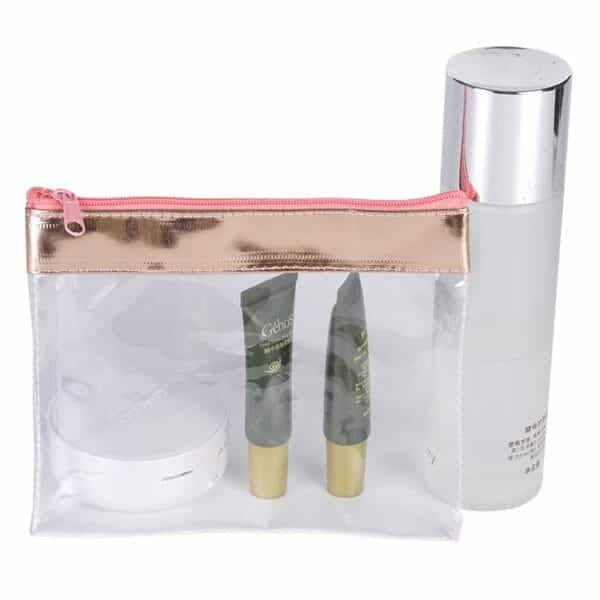 clear plastic makeup bag