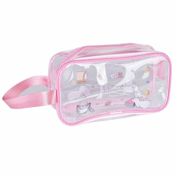 clear plastic travel toiletry bags