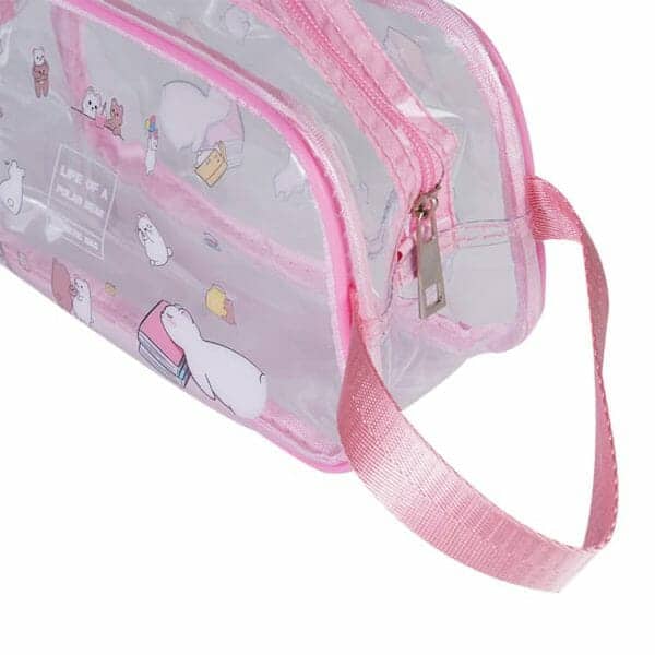 clear plastic cosmetic travel bags