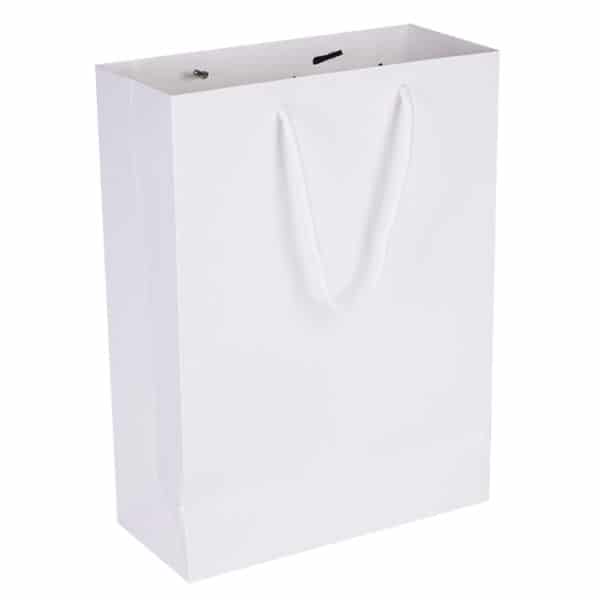 Manufacturer Custom Personalized Printed LOGO White Shopping Gift Black Paper Bag - Image 7