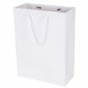 Manufacturer Custom Personalized Printed LOGO White Shopping Gift Black Paper Bag
