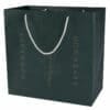 High quality fashion custom paper jewelry packaging laminated art bag balck with company logo print