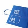 Customized logo big sky blue shopping gift kraft paper bag with your own logo - Image 7