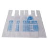 Customized white reusable non woven vest w cut bag for shopping packing