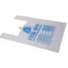 Customized white reusable non woven vest w cut bag for shopping packing - Image 2