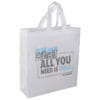 Tote shopping non woven bag wholesale cheap custom logo printed reusable ecological 3d handled