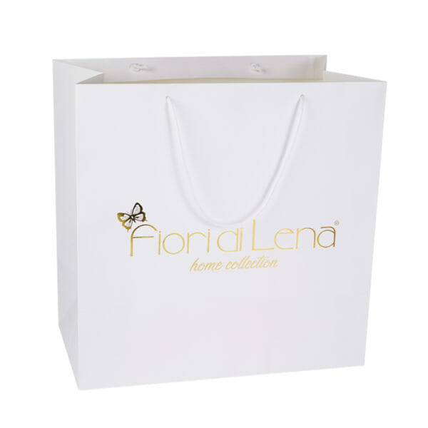 Factory Outlet Sale Luxury Eco-friendly Carrier White Kraft Gift Paper Shopping Bag with Logo - Image 2