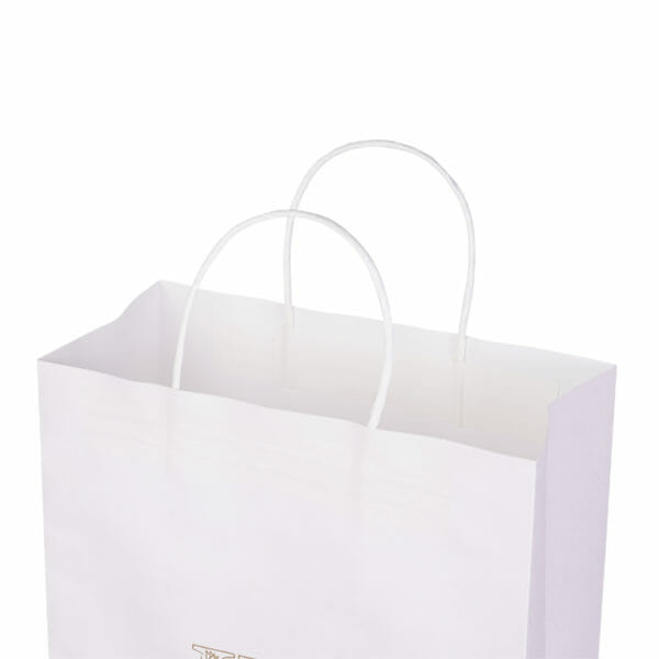 Paper Bag for Food Recyclable Kraft Custom Logo Shopping Paper Bag with Handle - Image 2