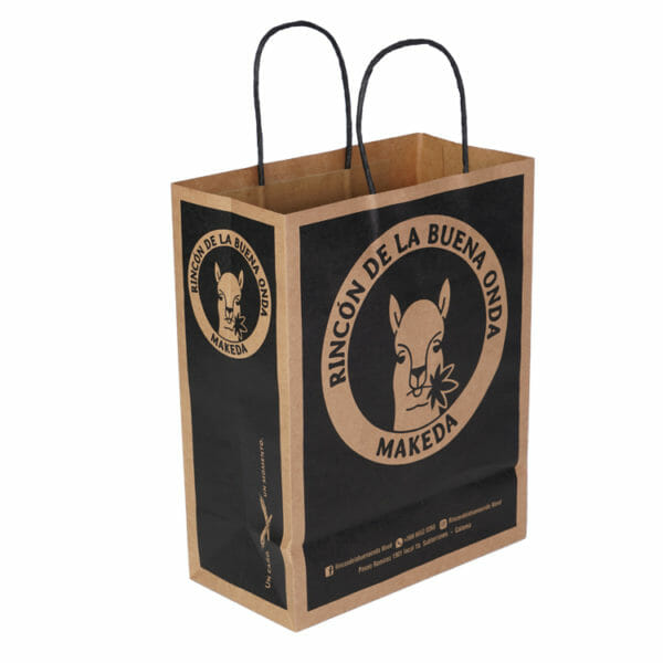 Luxury Logo Printed Kraft Shopping Paper Bag - Image 8