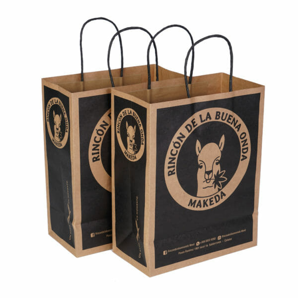 Luxury Logo Printed Kraft Shopping Paper Bag - Image 9