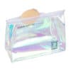 Custom Logo Waterproof Packaging Clear Holographic Laser PVC Ziplock Lady Cosmetic Bag