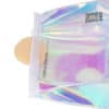 Custom Logo Waterproof Packaging Clear Holographic Laser PVC Ziplock Lady Cosmetic Bag - Image 2