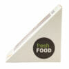 One-time Triangle Cake Cheese Pizza Baked Kraft Paper Sandwich Carton with PVC Window - Image 3