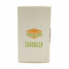 One-time Triangle Cake Cheese Pizza Baked Kraft Paper Sandwich Carton with PVC Window - Image 5