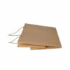 Cheap Manufacturer Recyclable Custom Brown Gift Kraft Paper Shopping Bag with Handles - Image 3