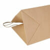 Cheap Manufacturer Recyclable Custom Brown Gift Kraft Paper Shopping Bag with Handles - Image 6