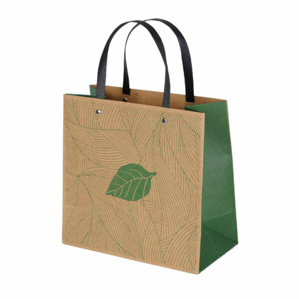 Custom Printed Logo Shopping Gift Paper Bag with Handle