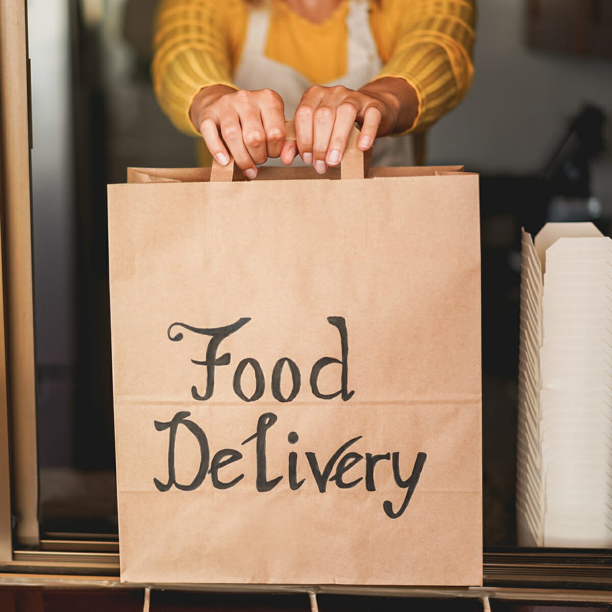 Take Away Paper Bags Wholesale CXGIAE