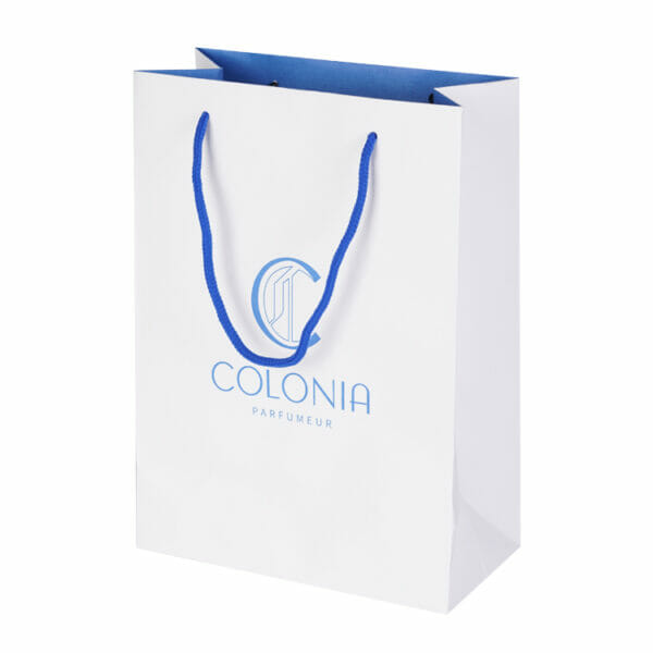 White Kraft Paper Bag with Handle - Image 3