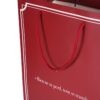 CXJ-P17149 210g White Cardboard Red Paper Bag - Image 4