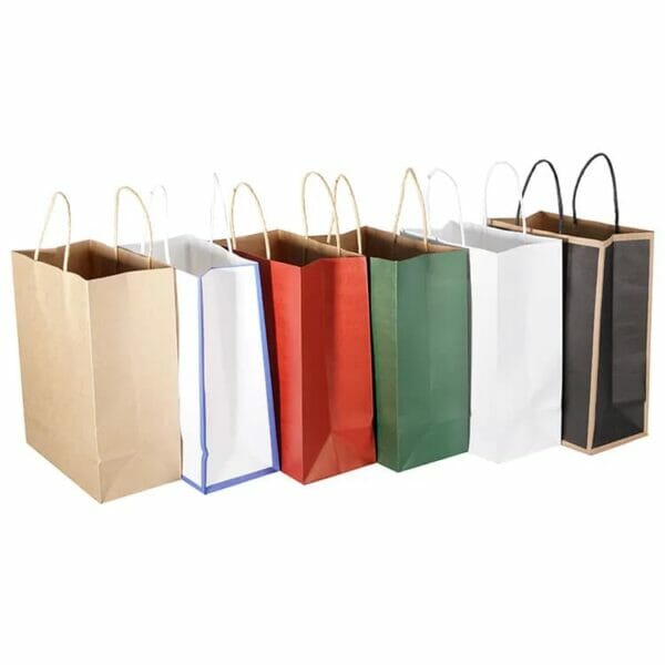 white kraft paper bag