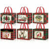 CXJ-N120006 80gsm Red Christmas Non Woven Bag