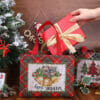 CXJ-N120006 80gsm Red Christmas Non Woven Bag - Image 3