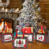 CXJ-N120006 80gsm Red Christmas Non Woven Bag - Image 6