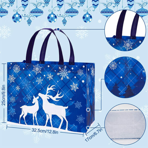 CXJ-N120007 80gsm Christmas Non Woven Bag - Image 3