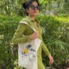 High quality custom printed organic cotton canvas tote bag - Image 2