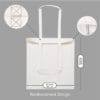 Wholesale custom size logo canvas tote shopping bag - Image 2