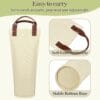 Wholesale custom logo canvas wine bottle tote bag - Image 5