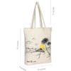 High quality custom printed organic cotton canvas tote bag - Image 3