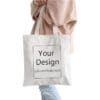 CXJ-F2312002-Custom organic cotton canvas tote bag