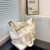 CXJ-F2312005 Custom cotton canvas tote shopping bag - Image 4
