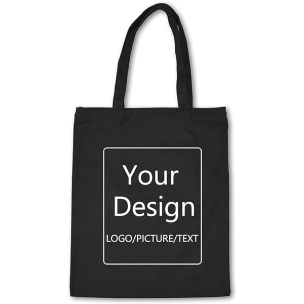 CXJ-F2401003 Custom cotton canvas tote shopping bag - Image 2