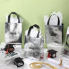 CXJ-N24015 80gsm Customized Metallic Non Woven Shopping Tote Bag - Image 8