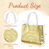 CXJ-N24020 80gsm Customized Metallic Non Woven Shopping Tote Bag - Image 5
