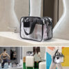 Transparent Waterproof PVC Travel Makeup Bag Fashion Custom Large Capacity Thickening PVC Cosmetic Bag - Image 2