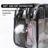 Transparent Waterproof PVC Travel Makeup Bag Fashion Custom Large Capacity Thickening PVC Cosmetic Bag - Image 4