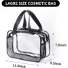 Transparent Waterproof PVC Travel Makeup Bag Fashion Custom Large Capacity Thickening PVC Cosmetic Bag - Image 6