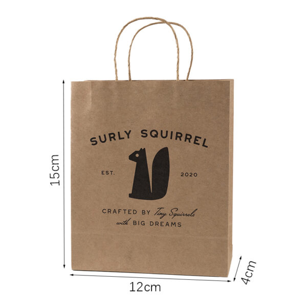 Wholesale Gift 80gsm Customized Printing Cardboard Kraft Paper Bag - Image 6